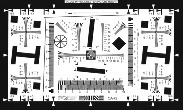 ISO 12233分辨率測試卡（標(biāo)準(zhǔn)型）